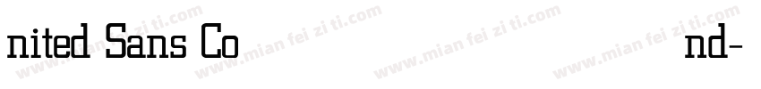 nited Sans Cond字体转换